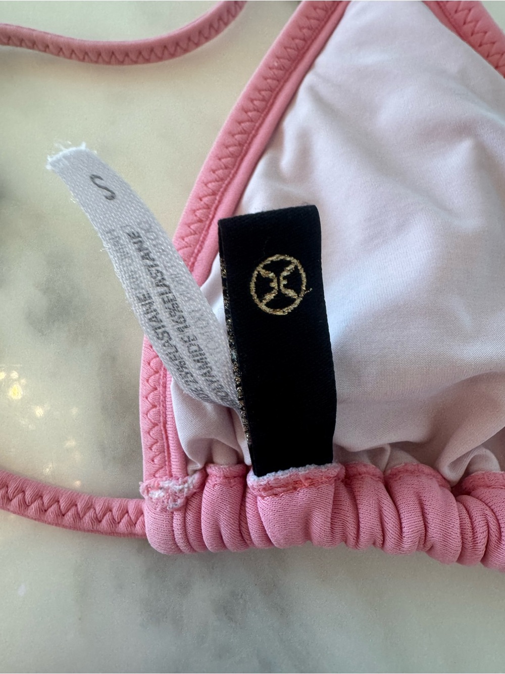 Pink Ruffle Triangle Bikini for Kids - Swim - Picture 10 of 10